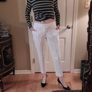 Banana Republic white ankle length pants  size 4   NWOT